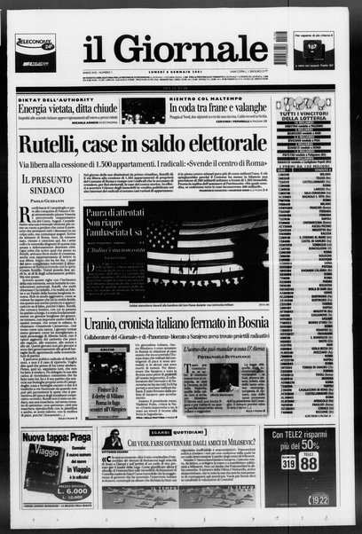 Il giornale del lunedi